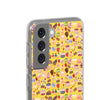 Happy Cake Yellow Flexi Clear Cases for Most Phone Types (FWS)