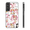 Cats Love White Flexi Clear Cases for Most Phone Types (FWS)