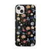 Wildflowers Painted Black Flexi Clear Case for Most Phone Types