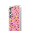 Happy Cake Pink Flexi Clear Cases for Most Phone Types (FWS)