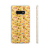 Happy Cake Yellow Flexi Clear Cases for Most Phone Types (FWS)