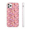 Happy Cake Pink Flexi Clear Cases for Most Phone Types (FWS)