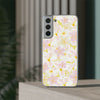 Pastel Frangipanis Yellow Flexi Clear Cases for Most Phone Types (FWS)