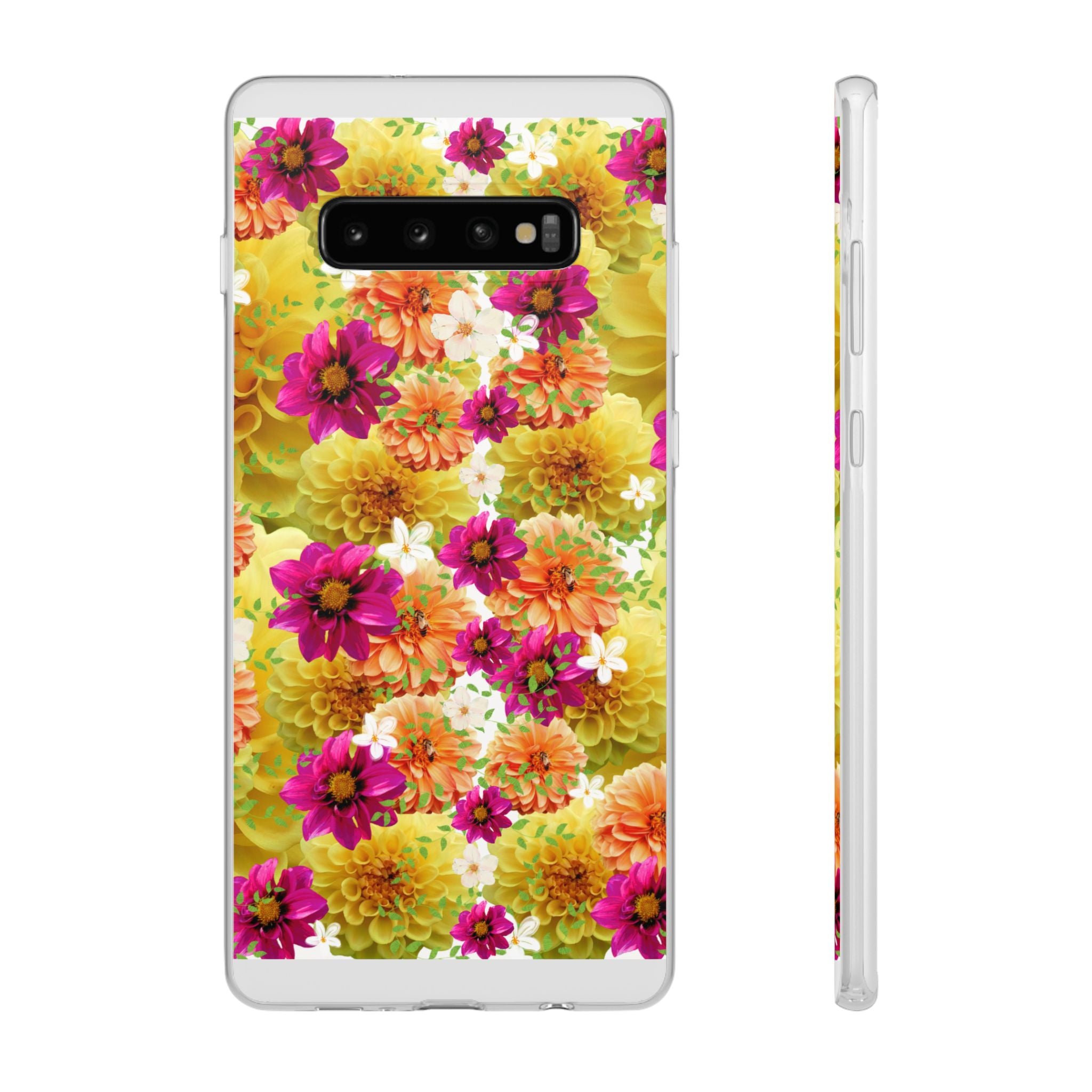 Graphic Dahlias 2 Flexi Cases for Most Phone Types