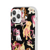 Dogs Love Black Flexi Clear Cases for Most Phone Types (FWS)
