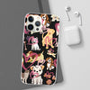 Dogs Love Black Flexi Clear Cases for Most Phone Types (FWS)