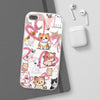 Cats Love White Flexi Clear Cases for Most Phone Types (FWS)