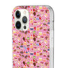Happy Cake Pink Flexi Clear Cases for Most Phone Types (FWS)