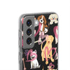 Dogs Love Black Flexi Clear Cases for Most Phone Types (FWS)