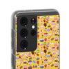 Happy Cake Yellow Flexi Clear Cases for Most Phone Types (FWS)