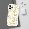 Golden Frangipanis White Flexi Clear Cases for Most Phone Types (FWS)