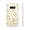 Golden Frangipanis White Flexi Clear Cases for Most Phone Types (FWS)