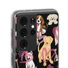 Dogs Love Black Flexi Clear Cases for Most Phone Types (FWS)