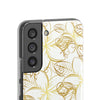 Golden Frangipanis White Flexi Clear Cases for Most Phone Types (FWS)