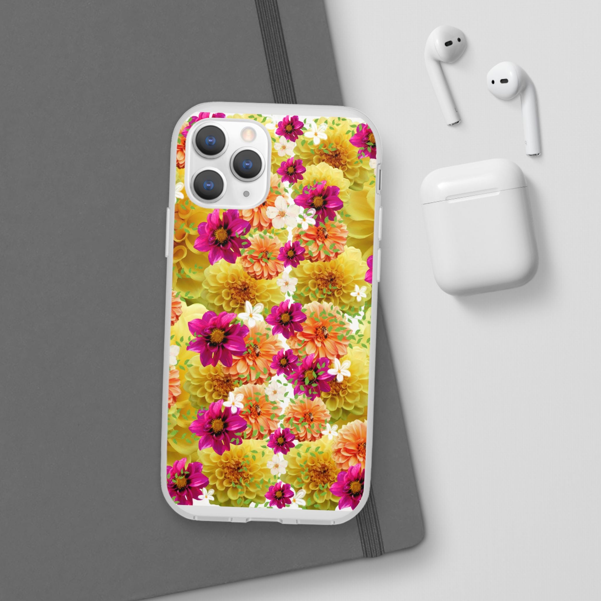 Graphic Dahlias 2 Flexi Cases for Most Phone Types