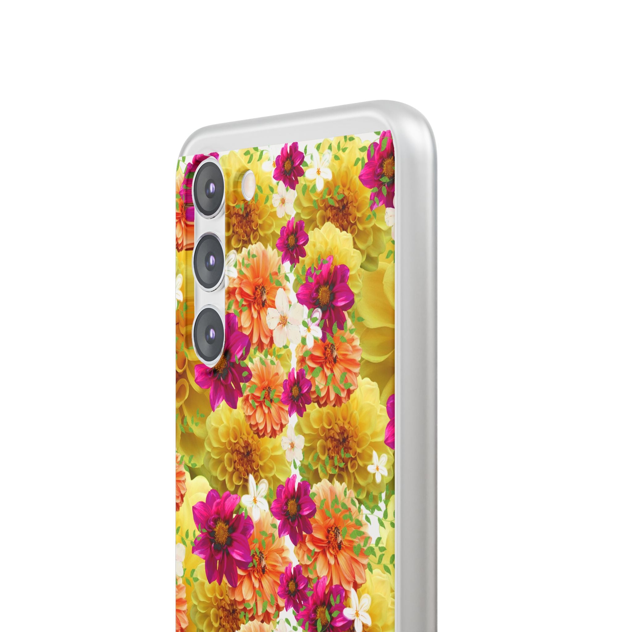 Graphic Dahlias 2 Flexi Cases for Most Phone Types