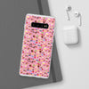 Happy Cake Pink Flexi Clear Cases for Most Phone Types (FWS)