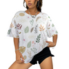 Boho White Baggy Women's Top up to 6 XL (FWS)