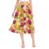 Graphic Dahlias 2 Chiffon Skirt No Pockets up to 2 XL (FWS)