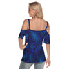 Blue Steel Criss Cross Straps Top up to 4 XL (FWS)