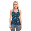 Butterflies Blue Racerback Tank Top | 190GSM Cotton up to 3 XL (FWS)