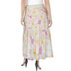 Pastel Frangipanis Pink Wrap Skirt No Pockets up to 5 XL (FWS)