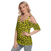 Lemon Leopard Criss Cross Straps Top up to 4 XL (FWS)