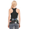 Wildflowers Painted Black L Racerback Tank Top | 190GSM Cotton up to 3 XL (FWS)