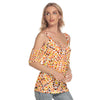 Leopard Fire Criss Cross Straps Top up to 4 XL (FWS)