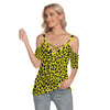 Lemon Leopard Criss Cross Straps Top up to 4 XL (FWS) 1