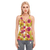 Graphic Dahlias 2 Racerback Tank Top | 190GSM Cotton up to 3 XL (FWS)