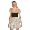 Boho Beige Women's Mini Skater Skirt up to 3 XL (FWS)