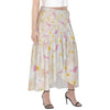 Pastel Frangipanis Pink Wrap Skirt No Pockets up to 5 XL (FWS)