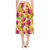 Graphic Dahlias 2 Long Chiffon Skirt up to 2 XL (FWS)