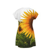 Sunflowers Short Sleeve Dress up to 4 XL (FWS)