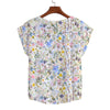 Wildflowers Cottage Garden Curved Hem Top up to 5 XL (FWS)