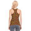 Butterflies Orange Racerback Tank Top | 190GSM Cotton up to 3 XL (FWS)