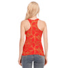 Golden Frangipani Red Racerback Tank Top | 190GSM Cotton up to 3 XL (FWS)