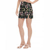 Graphic Lillies Black Side Split Hip Skirt up to 2XL (FWS)