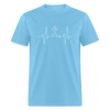 Anchor Heartbeat Unisex T-Shirt - nice blue