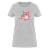 Two Owls Cotton T-Shirt up to 3 XL Heather Grey