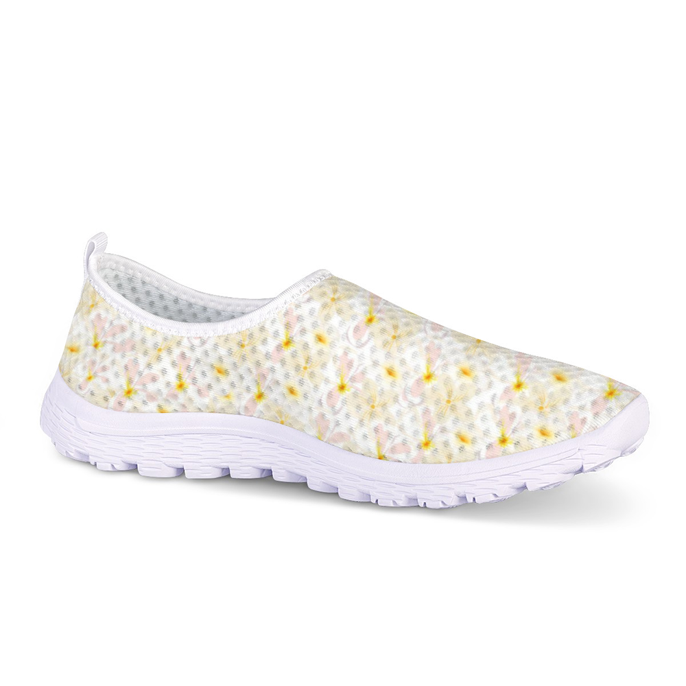 Pastel Frangipanis Non-Slip Sneakers Lightweight