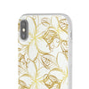 Golden Frangipanis White Flexi Clear Cases for Most Phone Types (FWS)