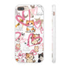 Cats Love White Flexi Clear Cases for Most Phone Types (FWS)