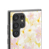 Pastel Frangipanis Yellow Flexi Clear Cases for Most Phone Types (FWS)