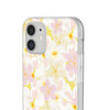 Pastel Frangipanis Yellow Flexi Clear Cases for Most Phone Types (FWS)