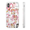 Cats Love White Flexi Clear Cases for Most Phone Types (FWS)