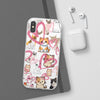 Cats Love White Flexi Clear Cases for Most Phone Types (FWS)