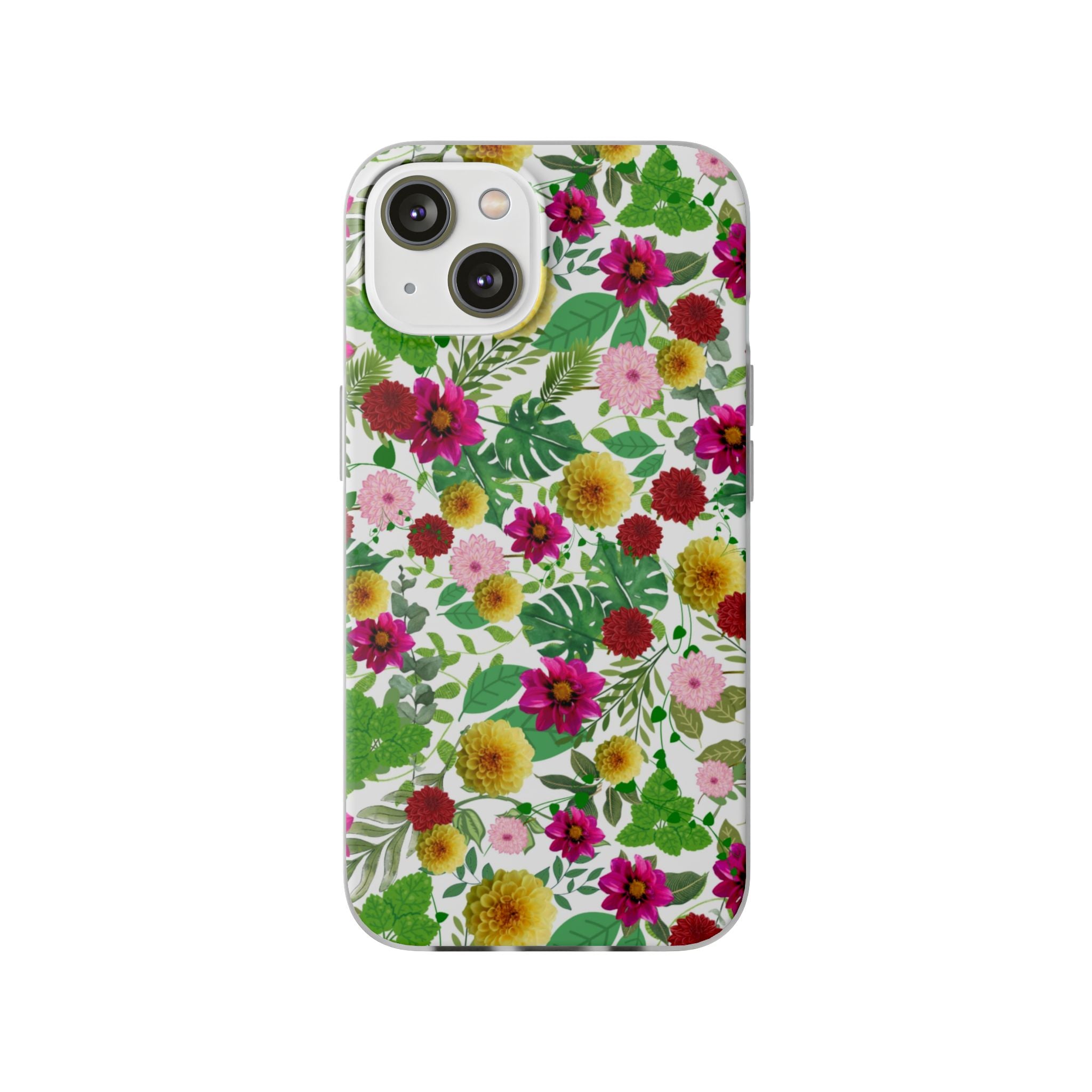 Graphic Dahlias Flexi Cases for Most Phone Types (FWS)