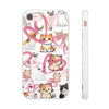Cats Love White Flexi Clear Cases for Most Phone Types (FWS)
